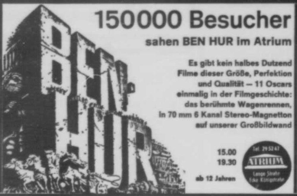Picture 29 - Ben Hur - newspaper ad 1970