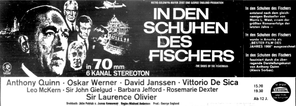 Picture 48 - In den Schuhen des Fischers (The Shoes of the Fisherman) - Newspaper ad
